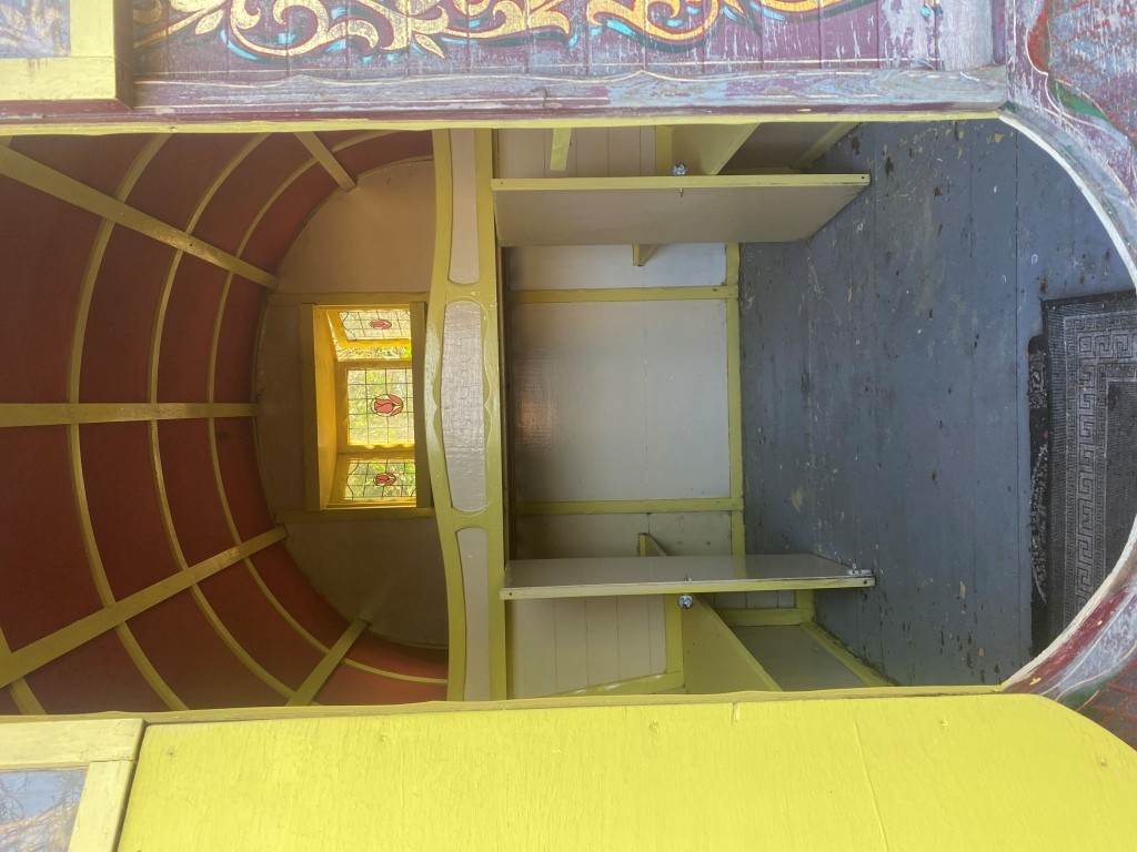 inside gyspy caravan
